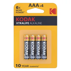 Kodak Xtralife Alkáli tartós Ceruza Elem AAA (1,5V) B4