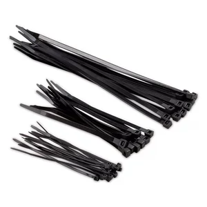 Kábelkötegelő törhető fekete 360x8mm (100db/csom)