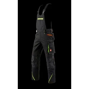 Engelbert Strauss Bib&brace motion 2020 kantáros nadrág fekete/sárga/narancs 48