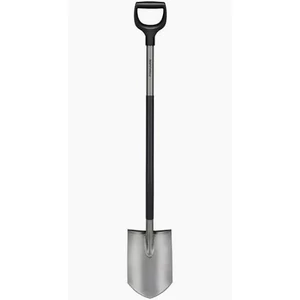 Fiskars Comfort hegyes ásó szürke
