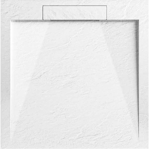 Arezzo Design Stone pala hatású öntött márvány zuhanytálca 90x90cm fehér