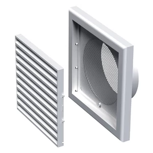 Vents MV VS ABS fehér szögletes szellőzőrács 154x154mm 100mm
