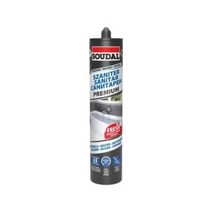 Soudal Premium neutrális szaniter szilikon transzparens 280ml 12db/karton