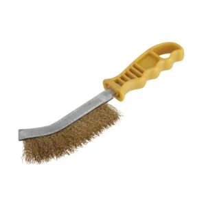 Wolfcraft kézi drótkefe rézszállal 265mm