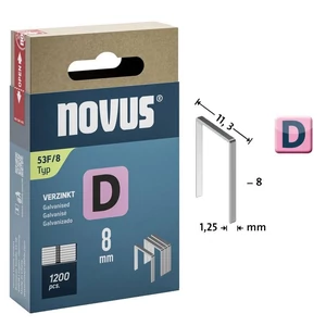 Novus tűzőkapocs D 53F 8mm 1200db
