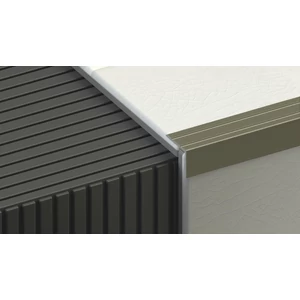 Profilplast öntapadós lépcsőélvédő, 24,5x20mm, eloxált matt pezsgő 0,90fm