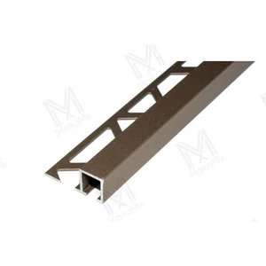 MM Aluminium Q négyzet profil 12mm eloxált eloxált pezsgő 2,5m
