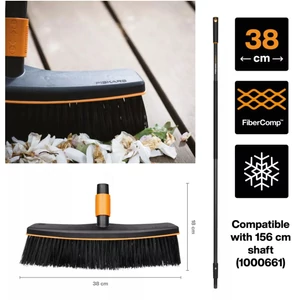 Fiskars QuikFit Terasz seprű fej 38cm