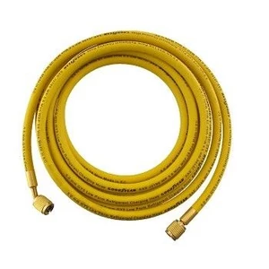 Töltőtömlő hűtőközeghez sárga 1/4" 300cm (55 bar) R134a R410a