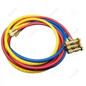 WIPCOOL tömlőkészlet biztonsági szeleppel hűtőközegekhez MRH-2SV 1/4" - 1/4" SAE (3x180 cm) R32