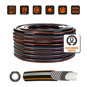 Wtools Carbon Prémium locsolótömlő csavarodásmentes 1/2" 20m