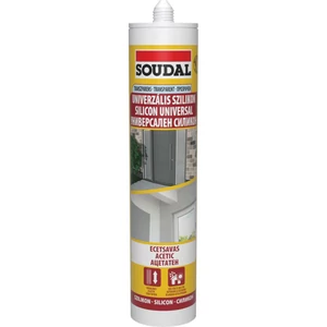 Soudal univerzális szilikon transzparens 280ml 15db/karton