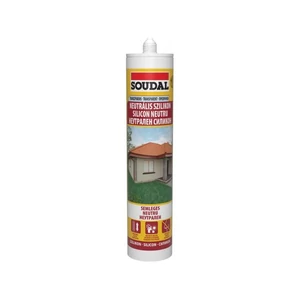 Soudal neutrális szilikon transzparens 280ml 15db/karton