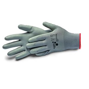 Schuller Paintstar grey kesztyű PU bevonattal, szürke 11/2XL