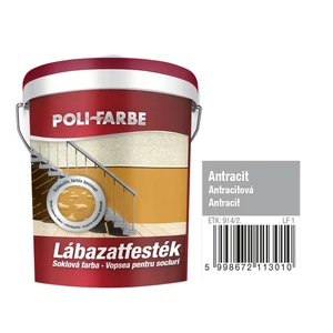 Poli-Farbe Lábazatfesték antracit 1L