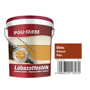 Poli-Farbe Lábazatfesték vörös 1L