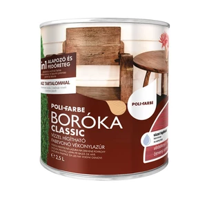 Poli-Farbe Boróka lazúr vörösfenyő 2,5L