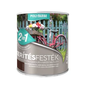 Poli-Farbe Kerítésfesték barna 0,75L