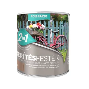 Poli-Farbe Kerítésfesték kávé 0,75L