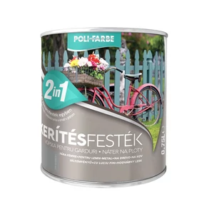 Poli-Farbe Kerítésfesték szürke 0,75L