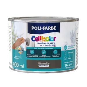 Poli-Farbe Cellkolor mf. zománcfesték világosszürke 0,4L