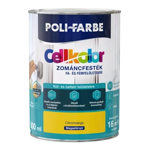 Poli-Farbe Cellkolor mf. zománcfesték citromsárga 0,8L
