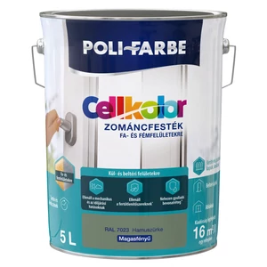 Poli-Farbe Cellkolor mf. zománcfesték RAL 7023 hamuszürke 5L