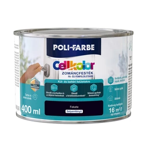 Poli-Farbe Cellkolor sf. zománcfesték fekete 0,4L