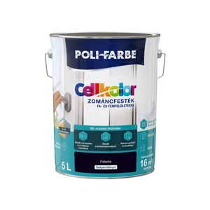 Poli-Farbe Cellkolor sf. zománcfesték fekete 5L