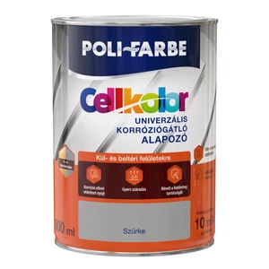 Poli-Farbe Cellkolor univerzális korróziógátló alapozó szürke 0,8L