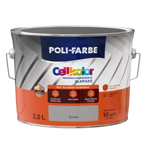 Poli-Farbe Cellkolor univerzális korróziógátló alapozó szürke 2,5L