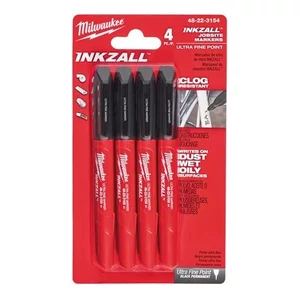 Milwaukee INKZALL jelölő filc szett 0,6mm fekete 4db/csomag