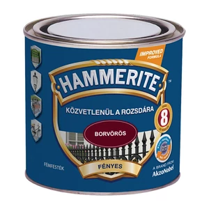 Hammerite fémfesték fényes borvörös 0,75L