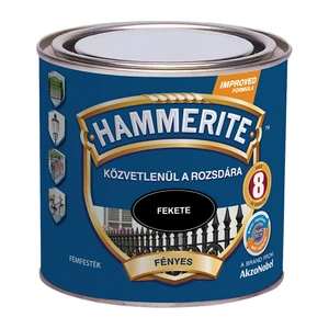 Hammerite fémfesték fényes fekete 0,75L