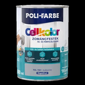 Poli-Farbe Cellkolor mf. zománcfesték RAL 7001 acélszürke 0,8L