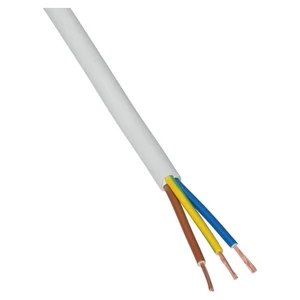 Háromerű sodrott kábel 3x1,5 fehér 300/500V (Mt)