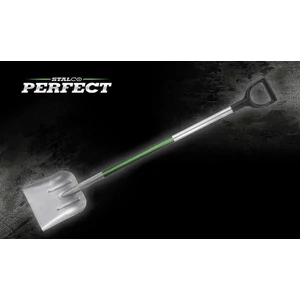 Stalco Perfect Acél homok lapát fém nyéllel 2K markolattal