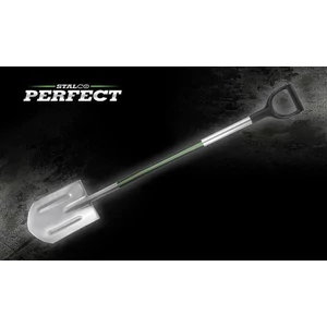Stalco Perfect Acél hegyes ásó fém nyéllel 2K markolattal