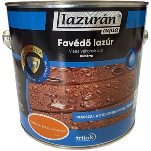 Trilak Lazurán aqua favédő lazúr 3in1 brazil mahagóni 2,5L