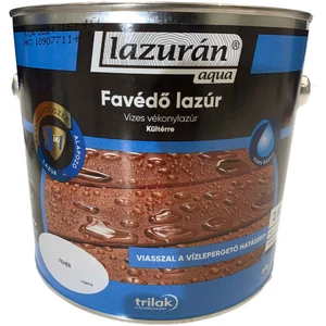 Trilak Lazurán aqua favédő lazúr 3in1 fehér 2,5L