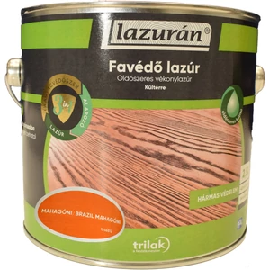 Trilak Lazurán oldószeres favédő lazúr 3in1 brazil mahagóni 2,5L