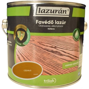Trilak Lazurán oldószeres favédő lazúr 3in1 cédrus 2,5L
