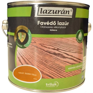 Trilak Lazurán oldószeres favédő lazúr 3in1 északi tölgy 2,5L