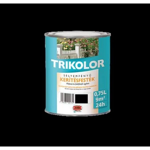 Trilak Trikolor sf. kerítésfesték koromfekete 0,75L