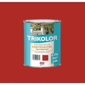 Trilak Trikolor sf. kerítésfesték angol vörös 0,75L