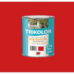 Trilak Trikolor sf. kerítésfesték tűzpiros 0,75L