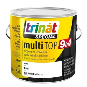 Trilak Trinát Special MultiTop 9in1 alapozó és fedőfesték 9003 fehér 2,5L