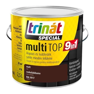 Trilak Trinát Special MultiTop 9in1 alapozó és fedőfesték 8017 csokoládébarna 2,5L