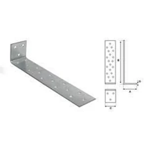 Stalco Sarokösszekötő lemez horganyzott 40x200x40mm vastagság: 2,0mm