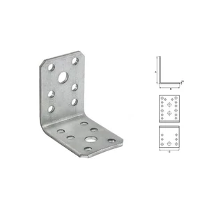 Stalco Sarokösszekötő lemez horganyzott 105x105x90mm vastagság: 2,5mm
